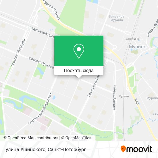 Карта улица Ушинского