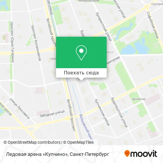 Карта Ледовая арена «Купчино»
