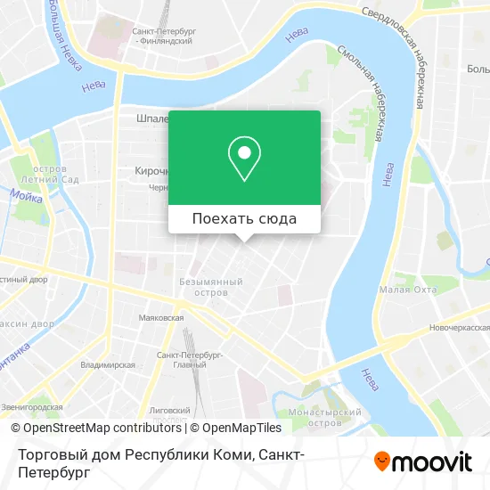 Карта Торговый дом Республики Коми