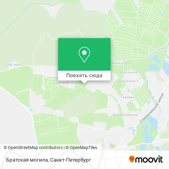 Карта Братская могила