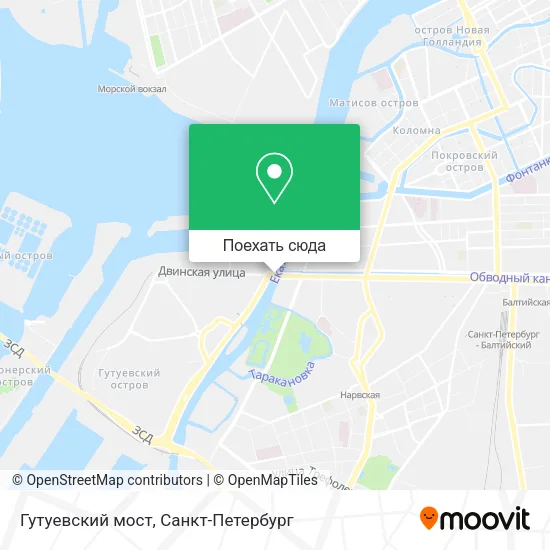 Карта Гутуевский мост