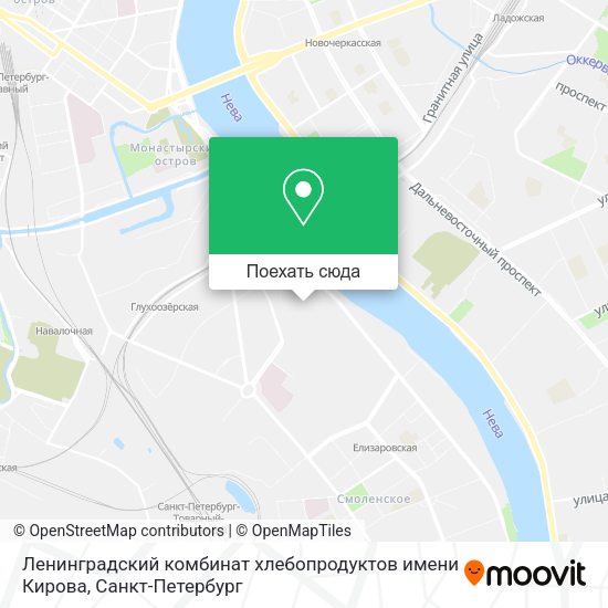 Карта Ленинградский комбинат хлебопродуктов имени Кирова