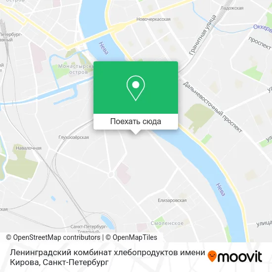 Карта Ленинградский комбинат хлебопродуктов имени Кирова