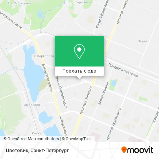 Карта Цветовик