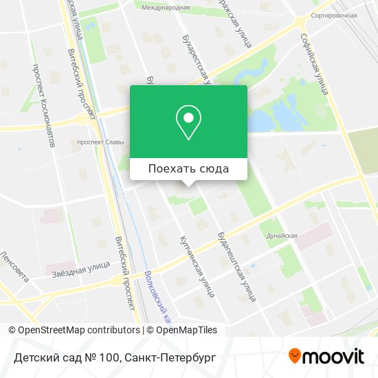 Карта Детский сад № 100