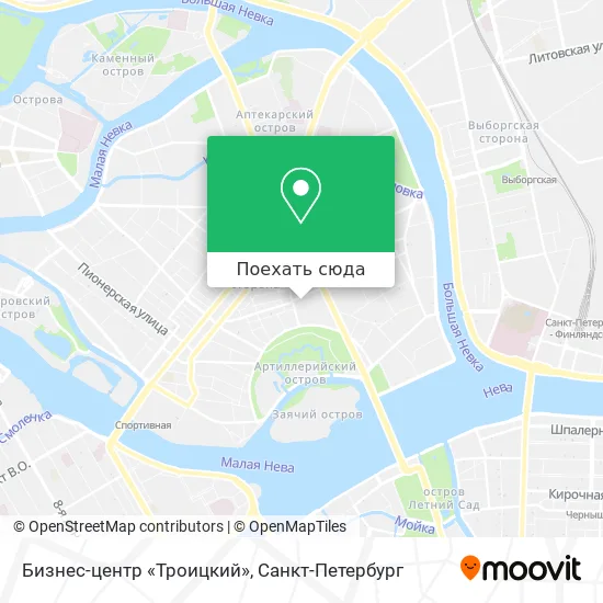 Карта Бизнес-центр «Троицкий»