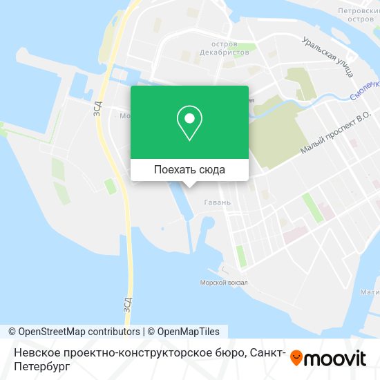 Карта Невское проектно-конструкторское бюро