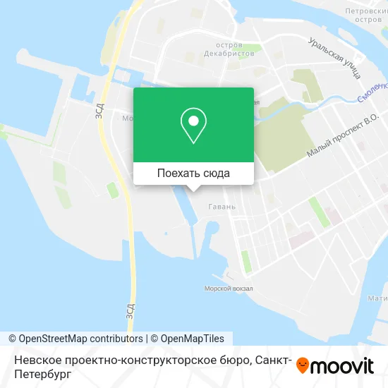 Карта Невское проектно-конструкторское бюро