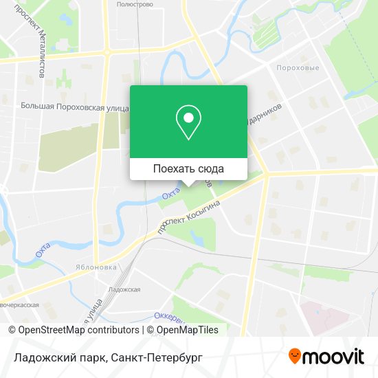 Карта Ладожский парк