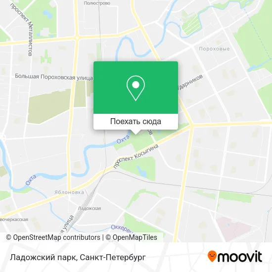 Карта Ладожский парк
