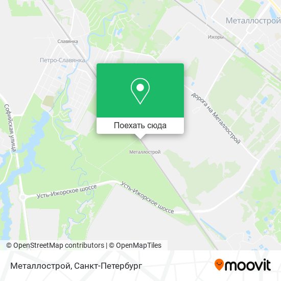 Карта Металлострой