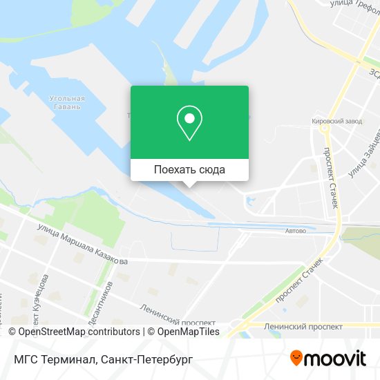 Карта МГС Терминал
