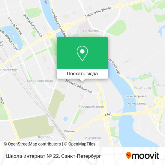 Карта Школа-интернат № 22