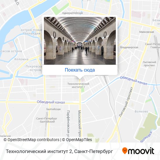 Карта Технологический институт 2