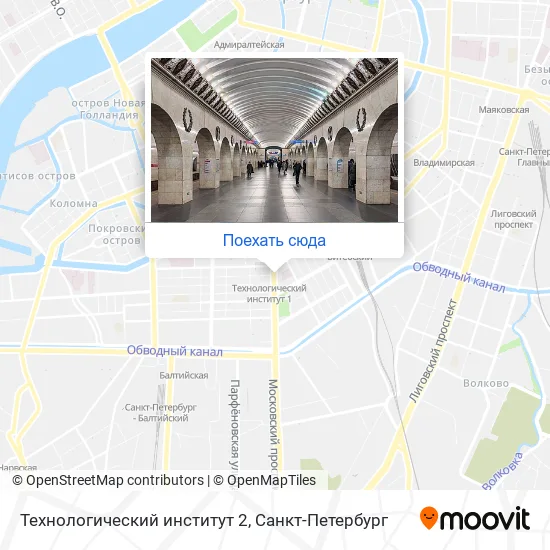 Карта Технологический институт 2