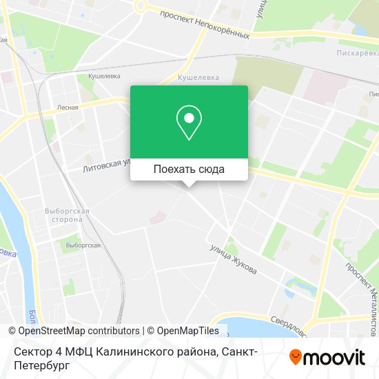 Карта Сектор 4 МФЦ Калининского района
