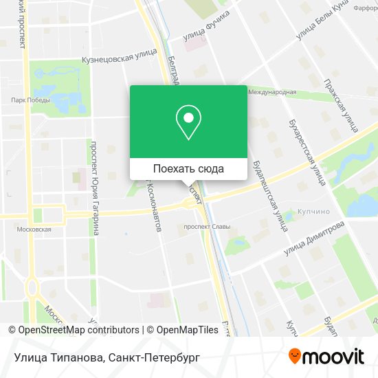 Карта Улица Типанова