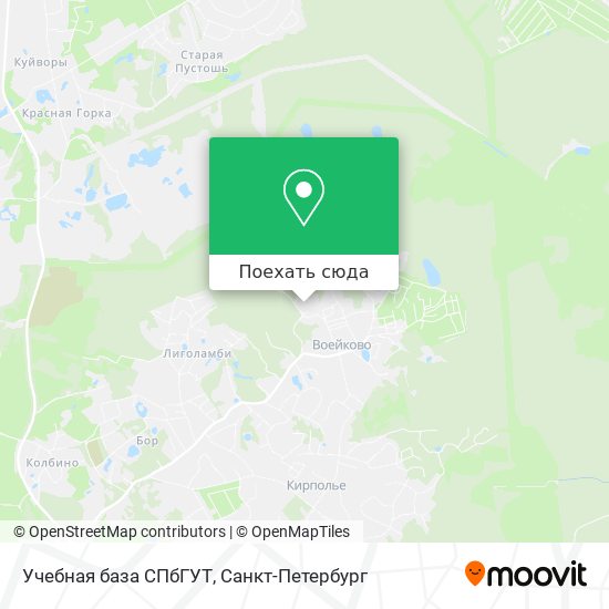Карта Учебная база СПбГУТ