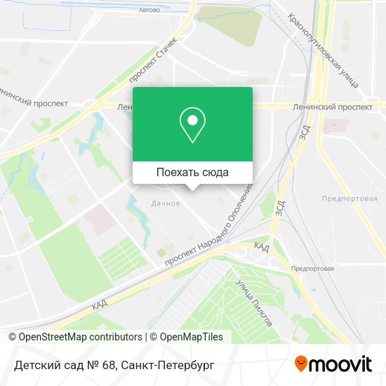 Карта Детский сад № 68