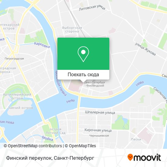 Карта Финский переулок