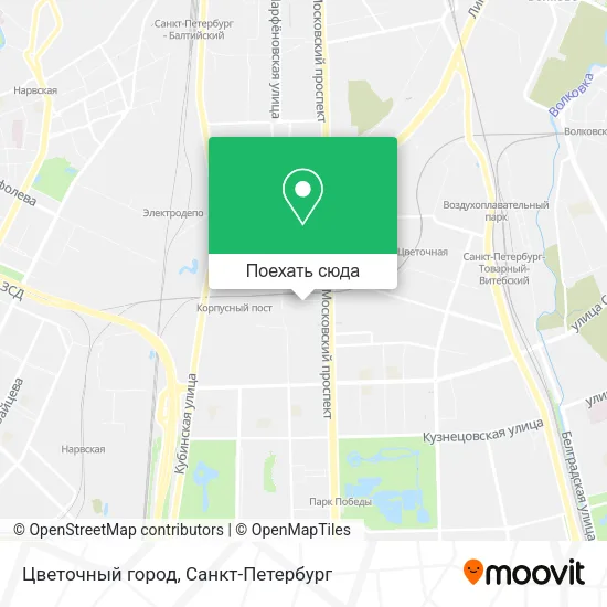 Карта Цветочный город