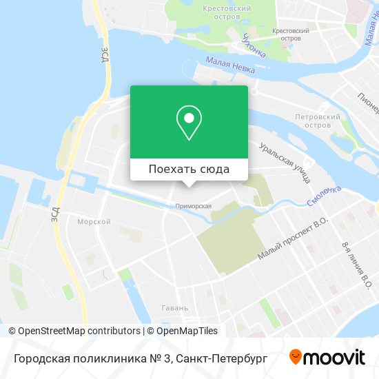 Карта Городская поликлиника № 3