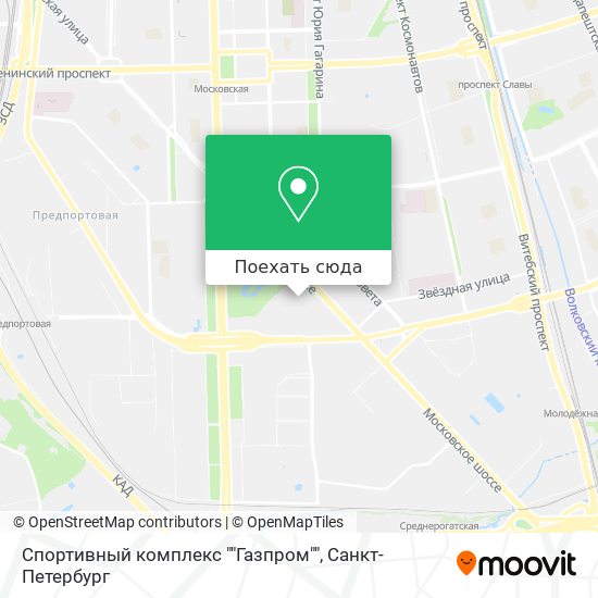 Карта Cпортивный комплекс ""Газпром""