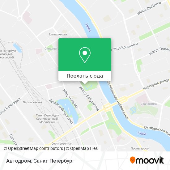 Карта Автодром