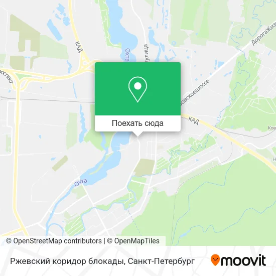 Карта Ржевский коридор блокады