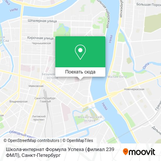 Карта Школа-интернат Формула Успеха (филиал 239 ФМЛ)