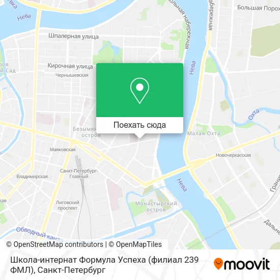 Карта Школа-интернат Формула Успеха (филиал 239 ФМЛ)