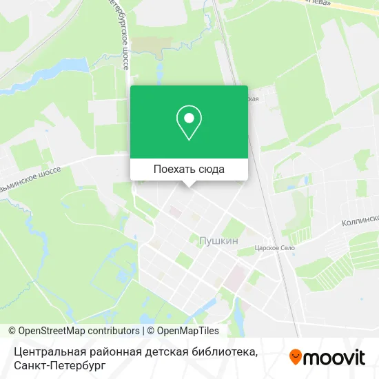 Карта Центральная районная детская библиотека