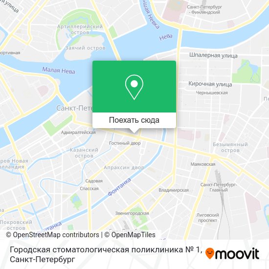 Карта Городская стоматологическая поликлиника № 1