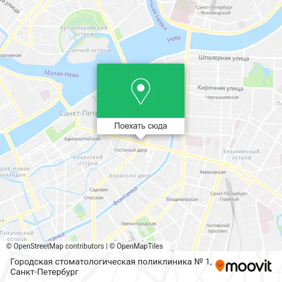 Карта Городская стоматологическая поликлиника № 1
