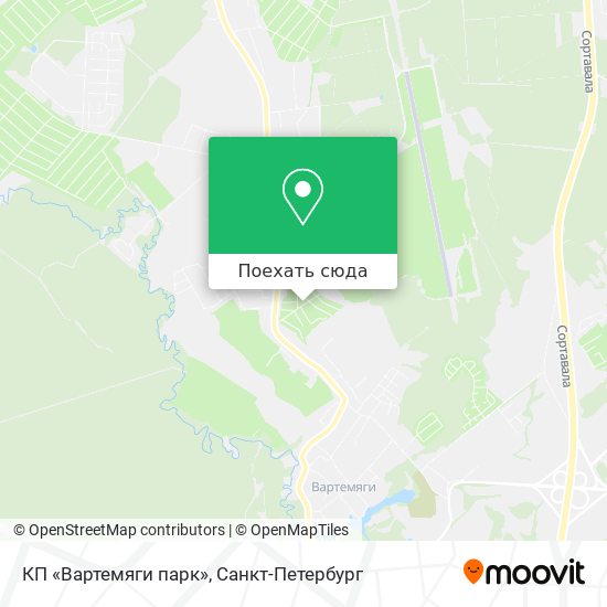 Карта КП «Вартемяги парк»
