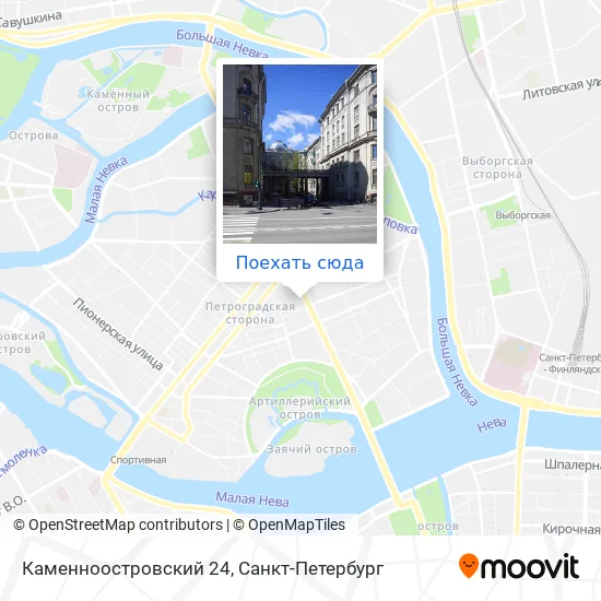 Карта Каменноостровский 24