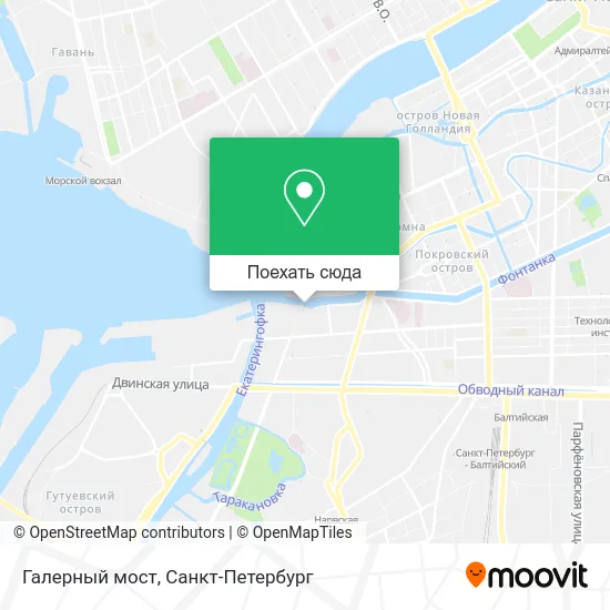 Карта Галерный мост