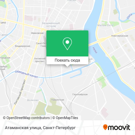 Карта Атаманская улица