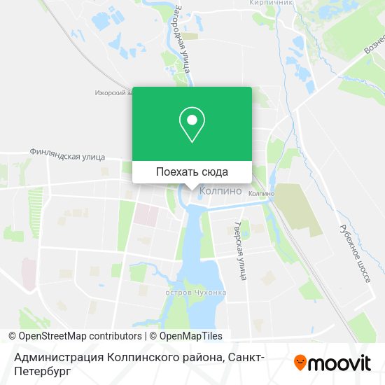 Карта Администрация Колпинского района