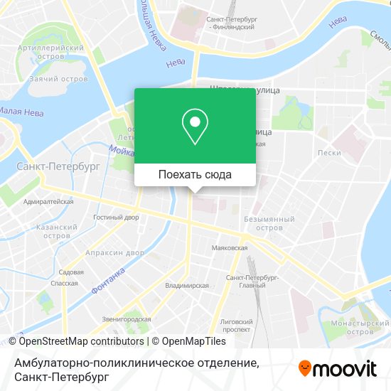 Карта Амбулаторно-поликлиническое отделение