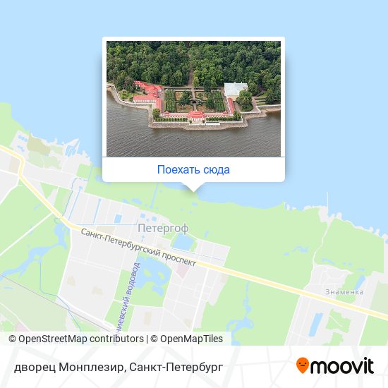 Карта дворец Монплезир