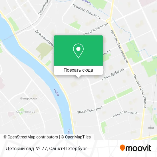 Карта Детский сад № 77