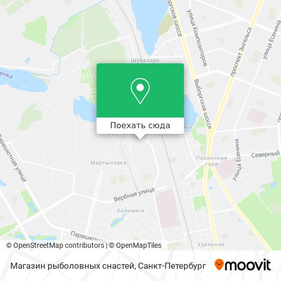 Карта Магазин рыболовных снастей