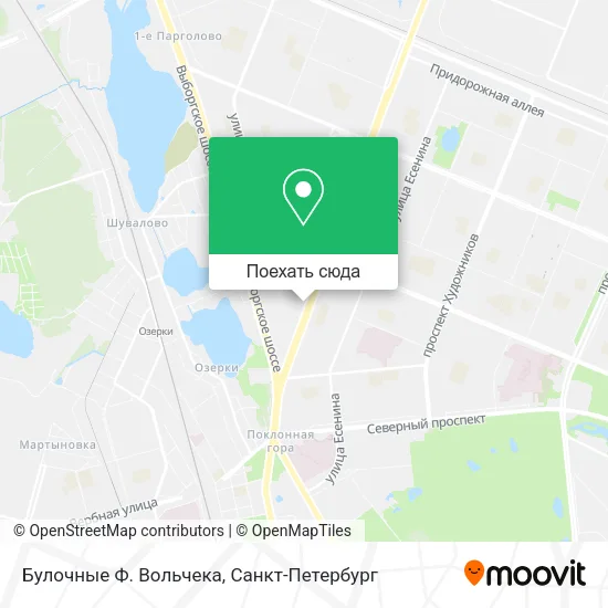 Карта Булочные Ф. Вольчека