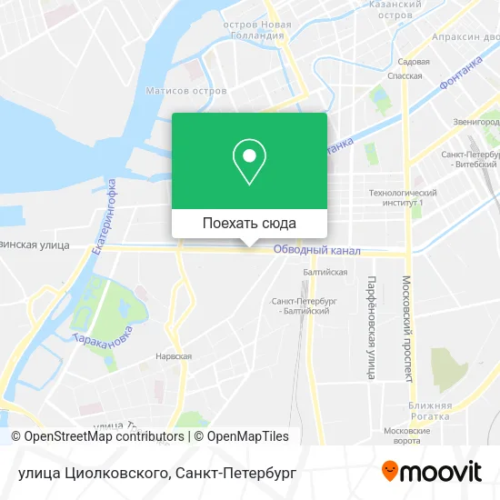 Карта улица Циолковского