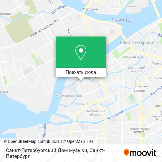 Карта Санкт-Петербургский Дом музыки