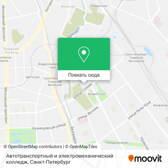 Карта Автотранспортный и электромеханический колледж