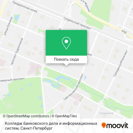 Карта Колледж банковского дела и информационных систем