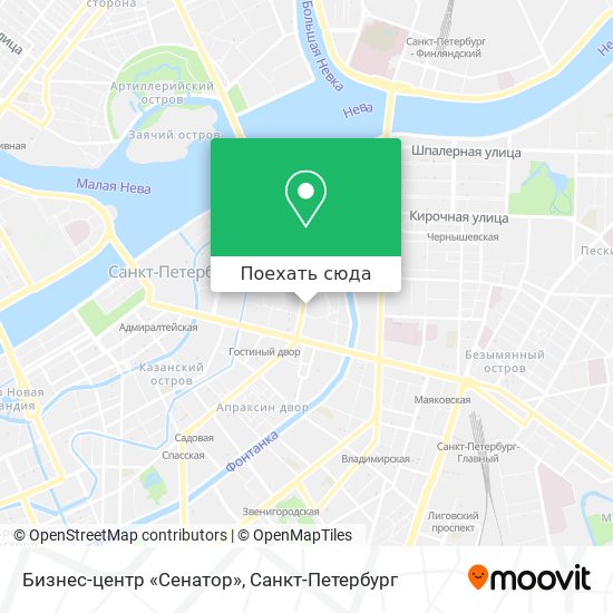 Карта Бизнес-центр «Сенатор»