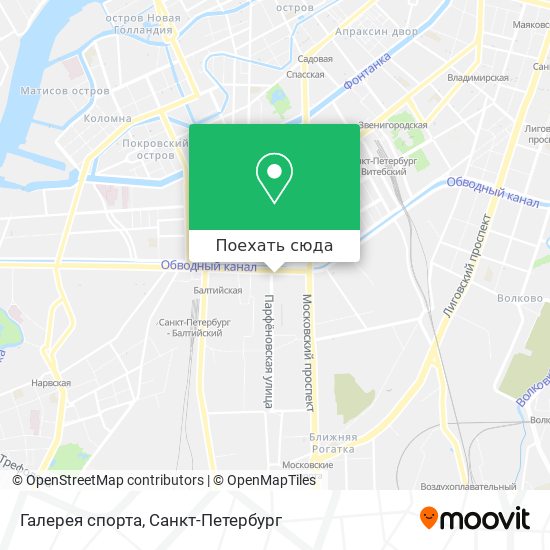 Карта Галерея спорта